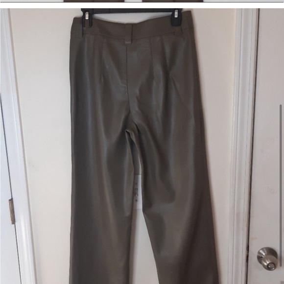 Zara Straight Leg Faux Leather Pants (Francoise Straight Leg) - Picture 9 of 11